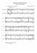 Marcia Trionfale (Festlicher Triumphmarsch) für 2 Trompeten (Tenorhorn)