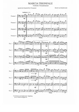 Marcia Trionfale (Festive triumphal march) for 4 trombones (euphonium / baritone)