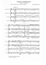 Marcia Trionfale (Festlicher Triumphmarsch): Quartett für 2 Trompeten und 2 Posaunen (Euphonium / Bariton)